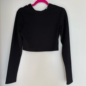 BCBG Black Crop Top